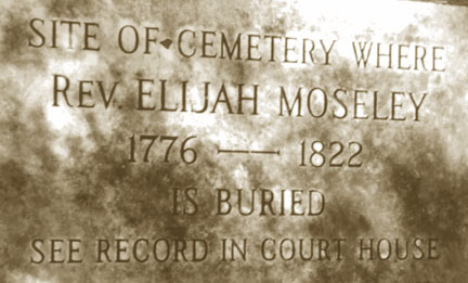 Elijah Moseley Cemetery Marker