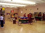 At Julie's Yoga class, some Tibetan Monks making a sand mandala