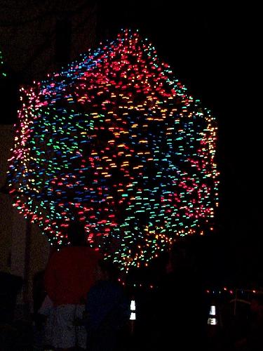 Great big ball of lights on a rope