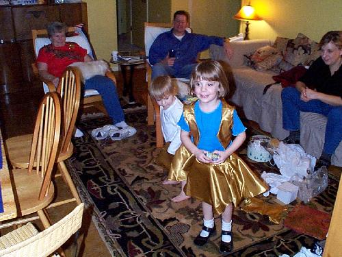 Great Grandma Van Horn hand sewed these lovely skirts and vests for Jordan and Jada