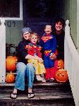 Christmas Halloween photo of Bevin, Paloma, Coleman and Zoltan Farkas, Seattle