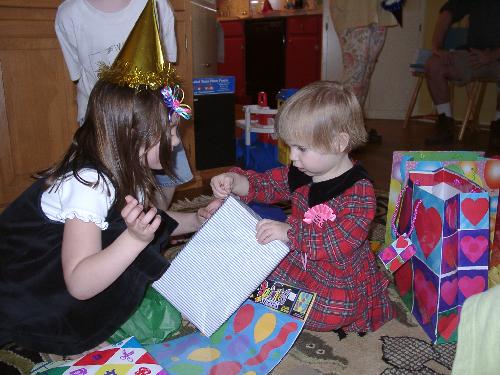 Mallory (she's FIVE already) steps in to help re-focus Jada on the task