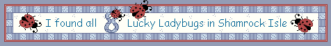 banner with lady bugs