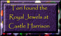 A purple button, says Tori found the royal jewels