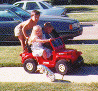 Daniel Jessicah and Austin on Jeep