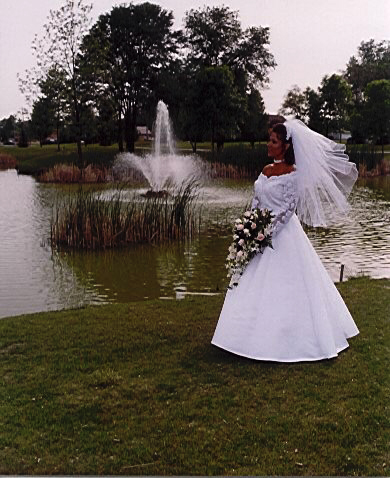 Shawn and the fountain