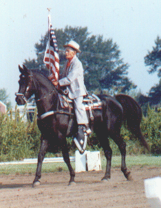 Carl Sphar on Malachi with US flag