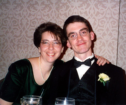 The two of us at a wedding