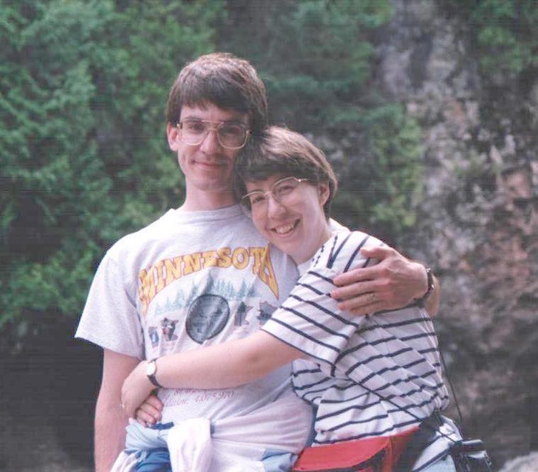 The two of us at Gooseberry Falls