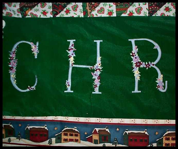 'CHR' first 3 letters of Christmas