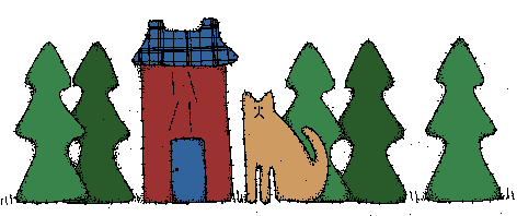 Kim's cat & house