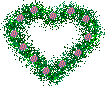 flower heart wreath