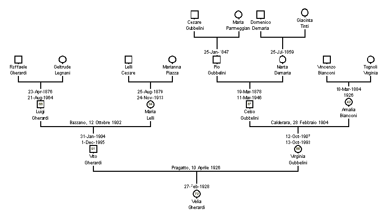 The Gherardi line, up to my mother