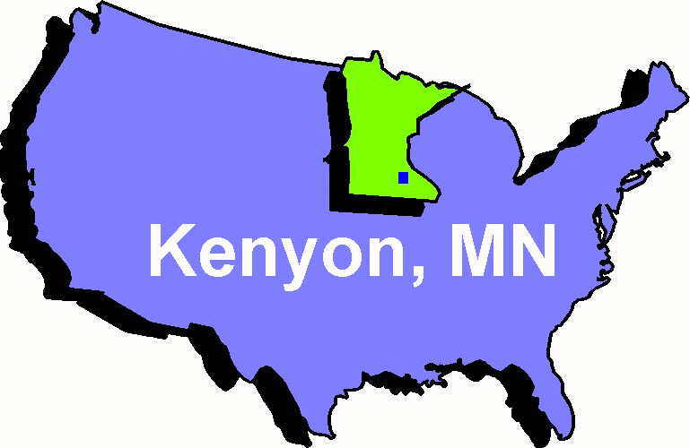 Kenyon, Minnesota Map