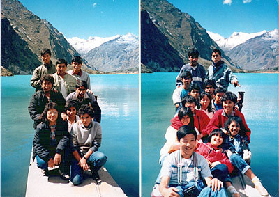 De visita en las Lagunas de Llanganuco (1987)