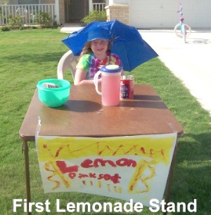 lemonade in the hot sun