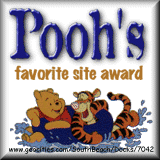 Pooh's favorite site award