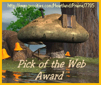 pick of the web award