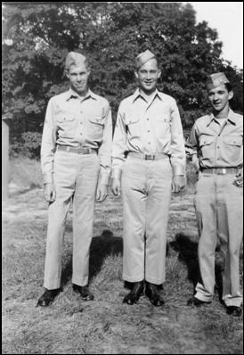 Stoffer, Bill, and R.E. Seiley, August 1943, Scott Field, ILL