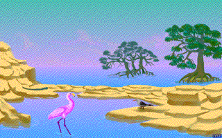 flamingo scene