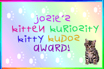 Kitten Kuriosity Kudos Award