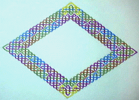 A knotwork diamond