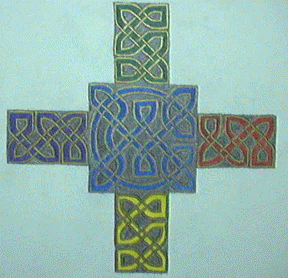 square cross of many colors