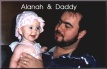 Alanah when she was a baby with her Daddy, =)