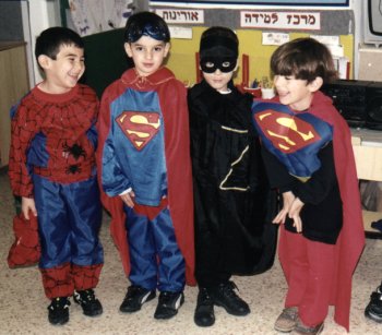 Spiderman, Superman, Zorro and Superman