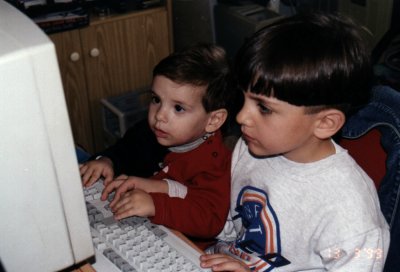 The boys at the computer