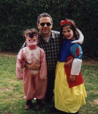 Avi with Shira and Yohai at Purim