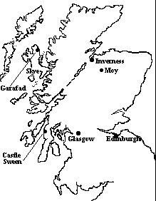 Map of Scotland