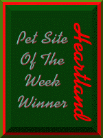 Heartland Pet Site of the Week Award