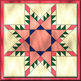 Melon Radiant Star Quilt