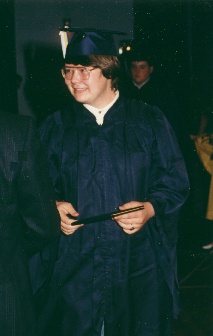 Jamie graduating from high school