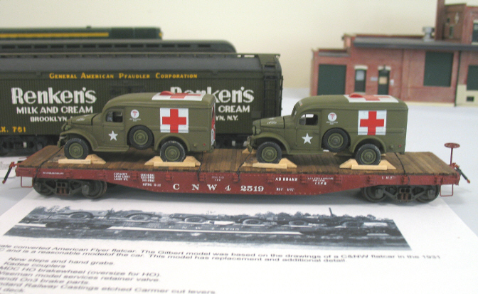 AF conversion C&NW flatcar.