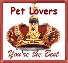 Pet Lovers 'You're The Best' Award