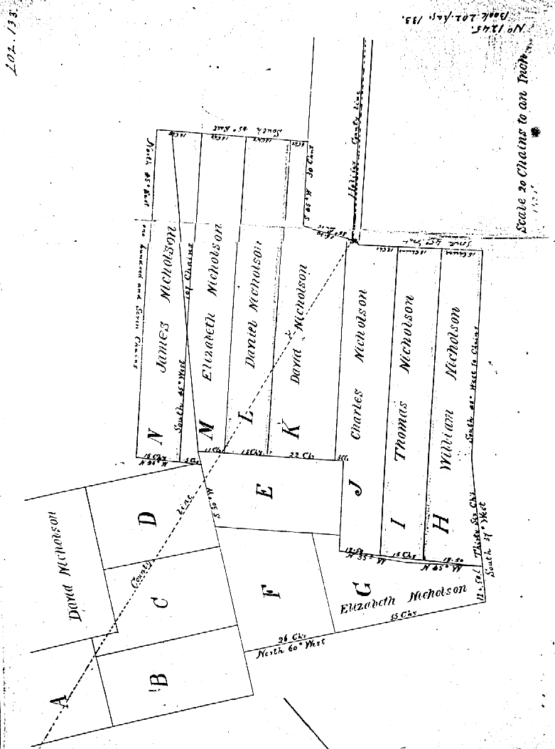 Beaver Bank Settlement Map of Land