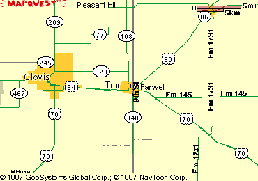 map of Texico