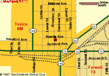 map of Texico