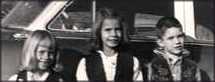 Hinton girls' children with 1953 auto