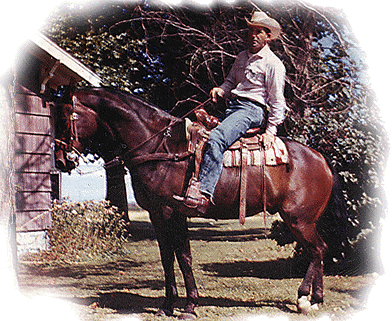 Dale Luby and his horse Chico