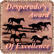 Desperado's Award of Excellence