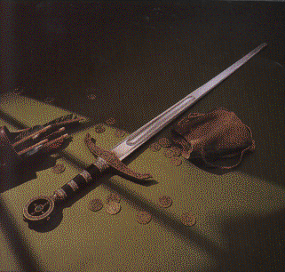 photograph of an ornate sword