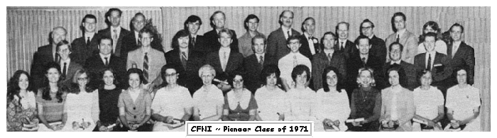 Class Picture for CFNI - 1971