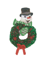 Snowman Wreath