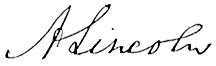 Abe's signature