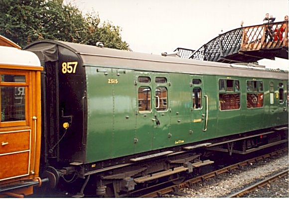 Guard's end of coach 2515 (Set 857) at Sheffield Park