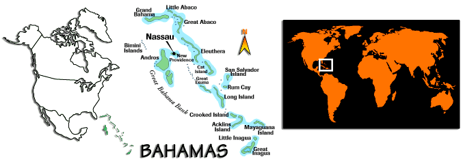 Bahamian map