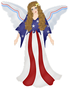 Red White and Blue Angel